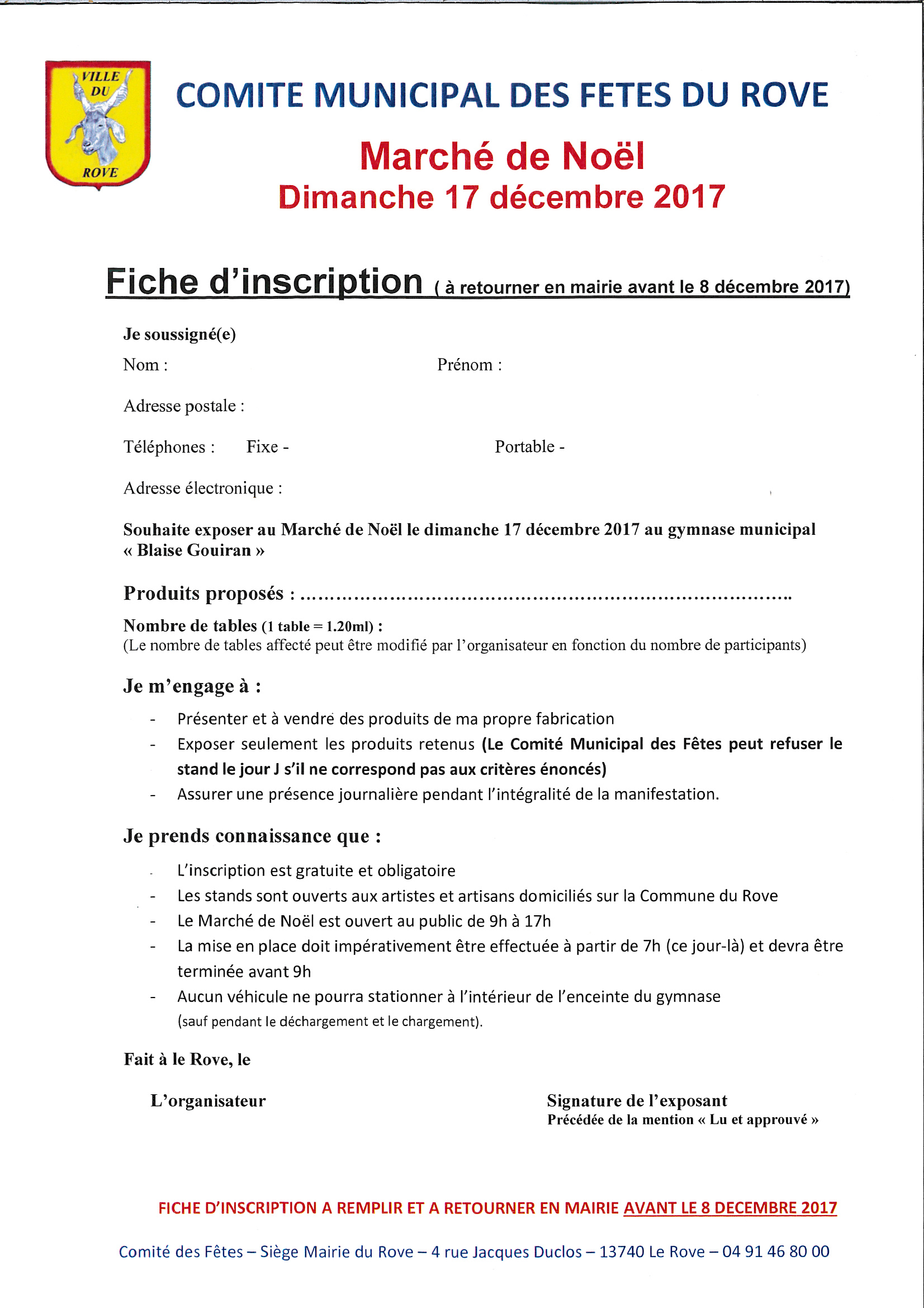 Les inscriptions pour le marché de Noël ont commencé - Le Rove