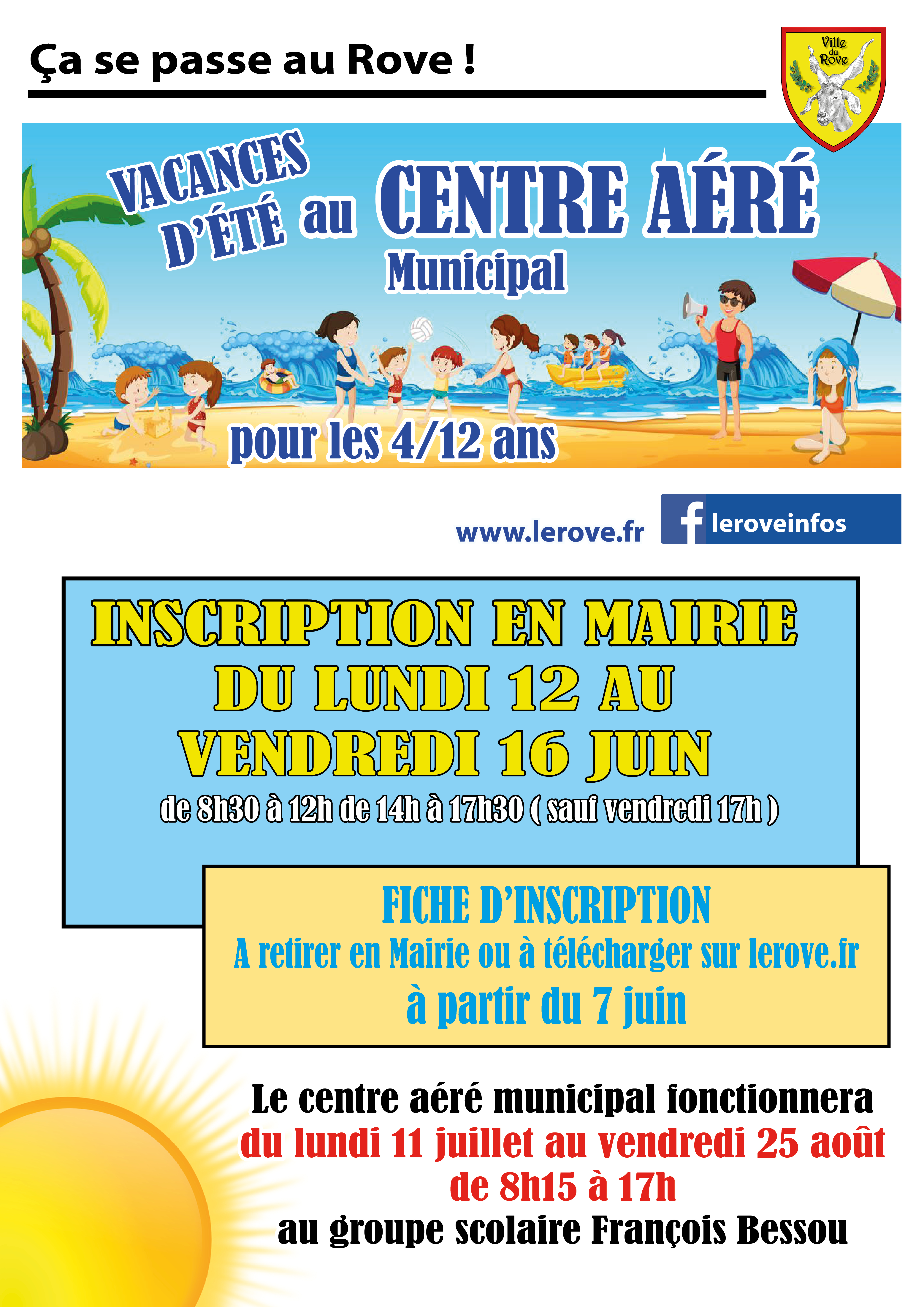 Inscription Centre Aéré Toulon